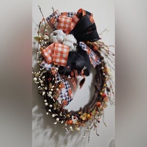Grapevine fall wreath